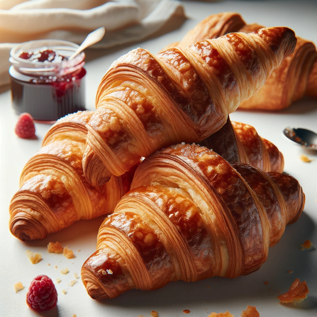 Croissanty z ciasta francuskiego